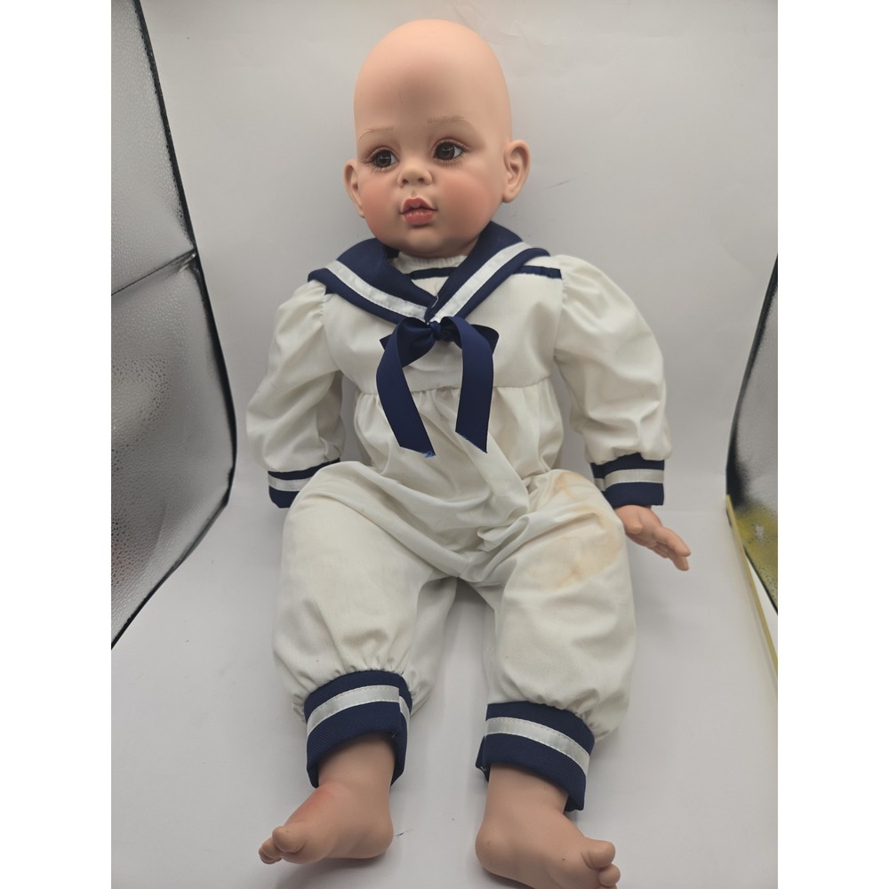Fayzah Spanos Sailor Doll 1998 Limited Edition Porcelain Vinyl Baby Boy Signed
